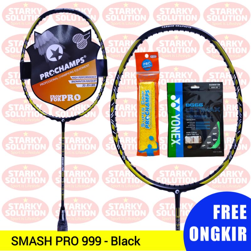 Jual Raket PROCHAMPS SMASH PRO 999 Bulutangkis Badminton Original ...