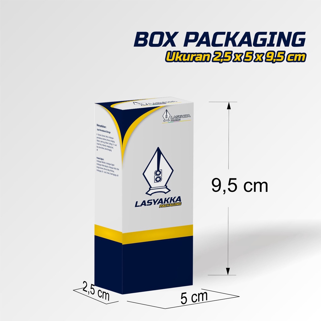 Jual Box Parfum Custom Ukuran 2,5 X 5 X 9 Cm / Box Packaging Custom ...