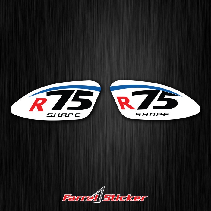 Jual Stiker Helm Sticker Helmet RX 7 R75 shape Push Forward PSC Terbaik ...