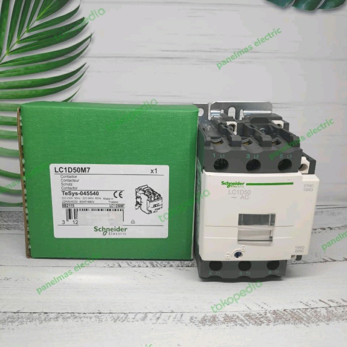 Jual Contactor schneider LC1D50 M7 / Kontaktor Schneider LC1D50M7 ...