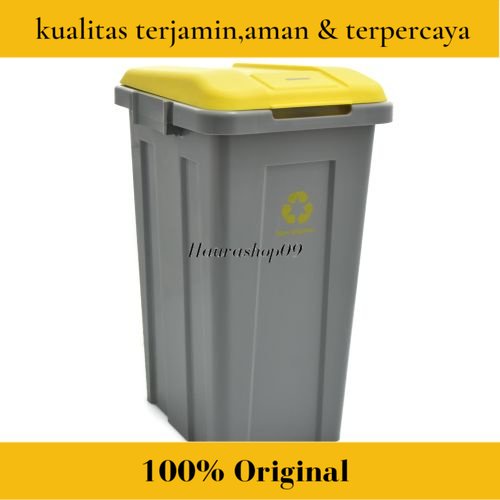 Jual Krisbow 50 Ltr Tempat Sampah Plastik Dengan Tutup Kuning Shopee Indonesia 5550