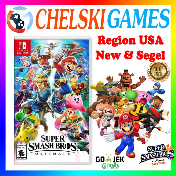 Jual NINTENDO SWITCH SUPER SMASH BROS ULTIMATE REG USA MDE | Shopee ...