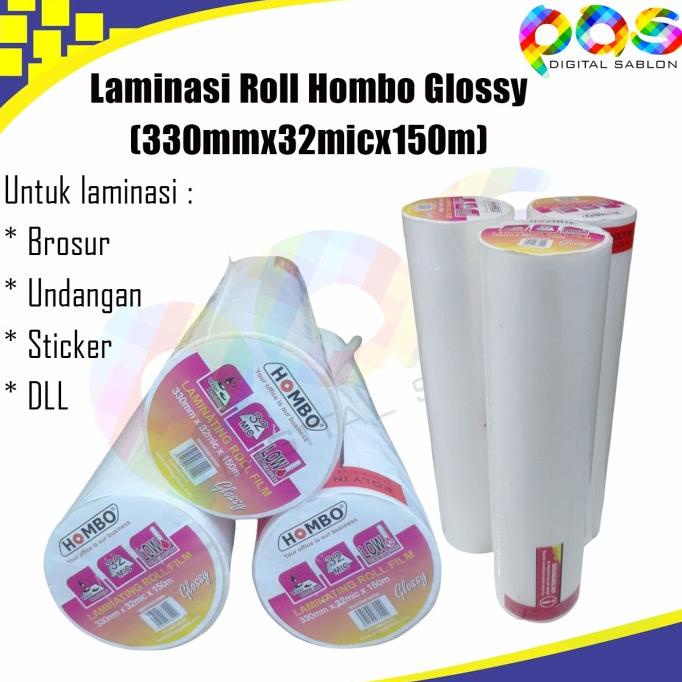 Jual Plastik Laminating Plastik Laminasi Roll Hombo Glossy A3