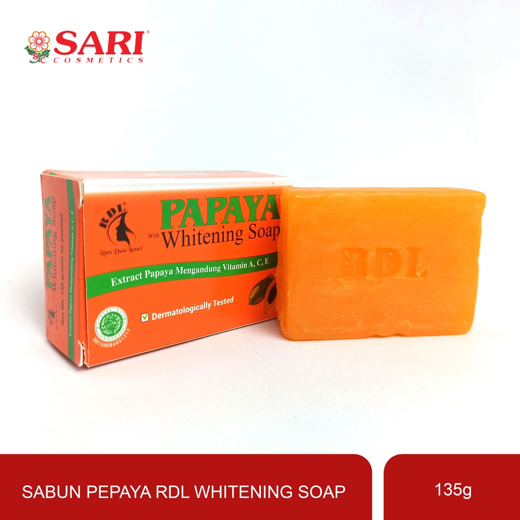 Jual Sari Cosmetics - Sabun Papaya RDL Original whitening Stripe Hijau ...