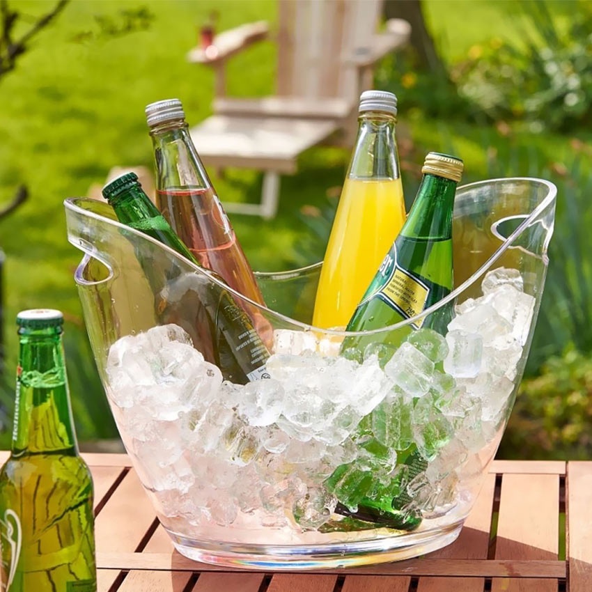 Jual Wine Beer Ice Bucket Ember Bir Es 4L Bahan Acrylic Plastic Tub for ...