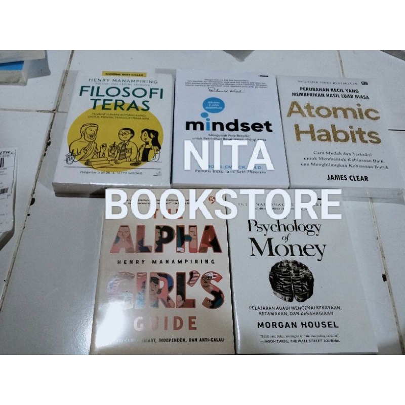 Jual Paket 5 Buku Motivasi Atomic Habits The Psychology Of Money