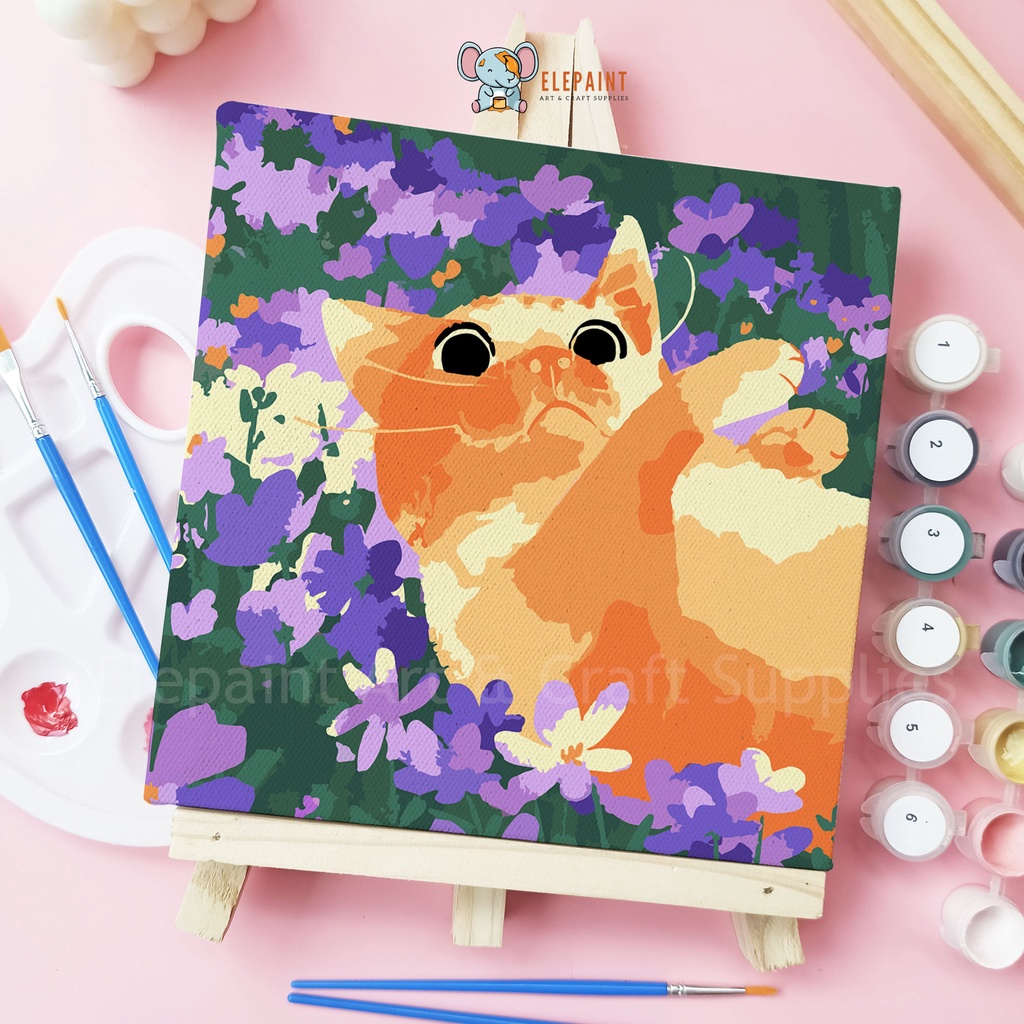 Jual Painting by number 20x20cm Kit Lukisan Cat Healingart Peralatan