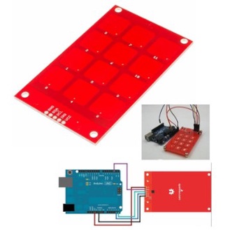 Jual MPR121 3x4 Buttons Keypad Capacitive Touch Sensor Module Keyboard ...
