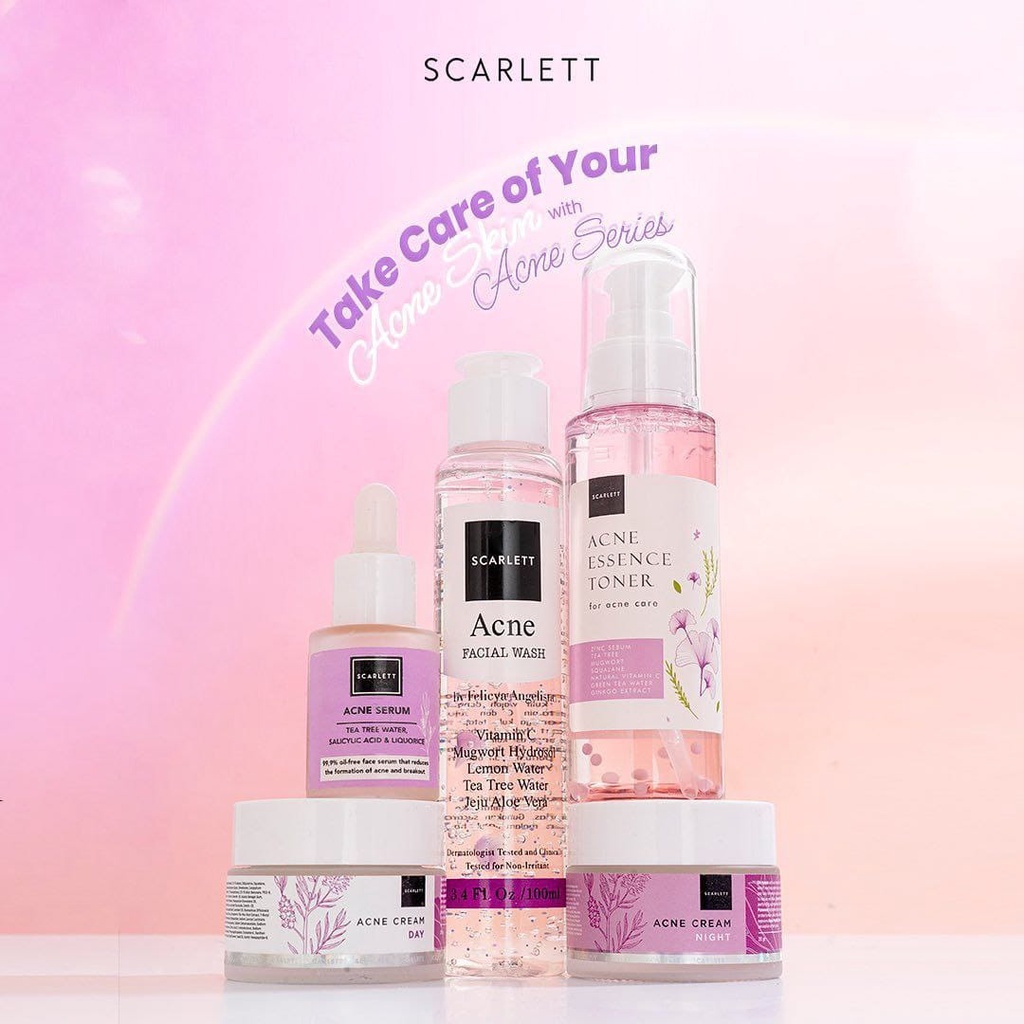 Jual Scarlett Paket Wajah Acne Shopee Indonesia