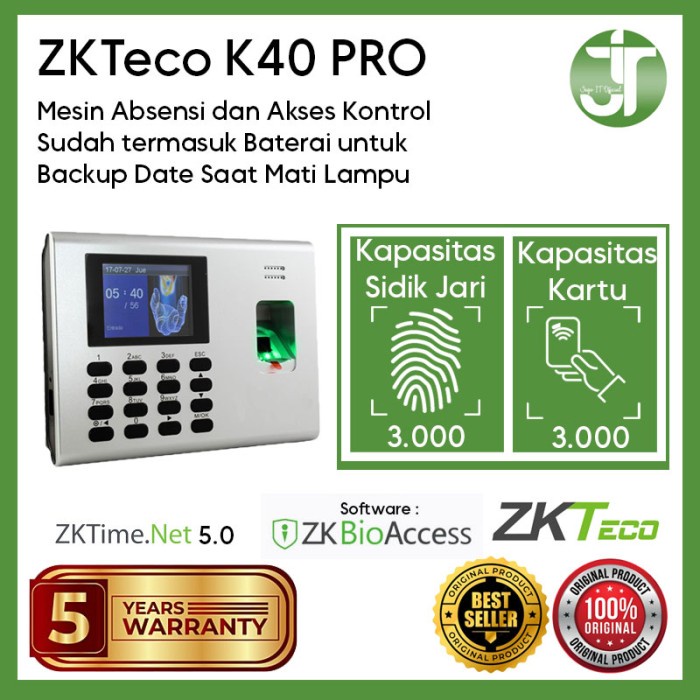 Jual Absensi Mesin Absensi Dan Akses Zkteco K Pro Shopee Indonesia