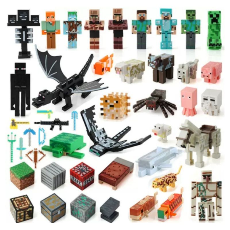 Jual Mainan Mine Craft Figure Dungeos Set terbaru Minecraft Mainan Anak ...