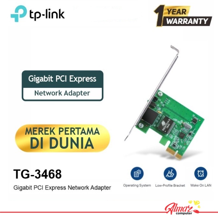 Jual Lan Card Tp Link Tg Gigabit Pci Express Card Shopee Indonesia