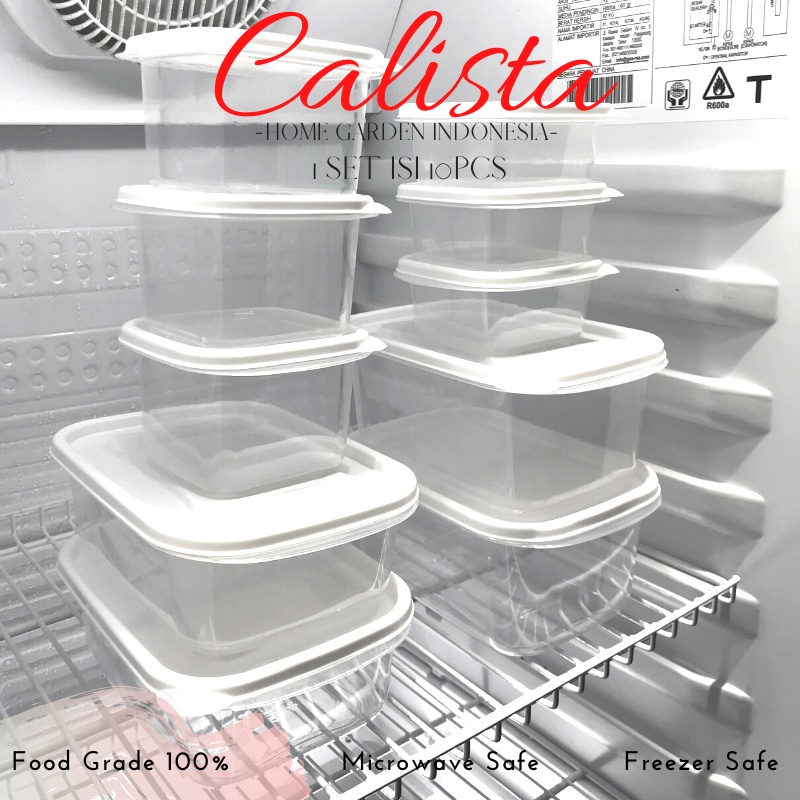 Jual TOPLES PLASTIK BENING SET FOOD CONTAINER CALISTA FURANO PUTIH ...