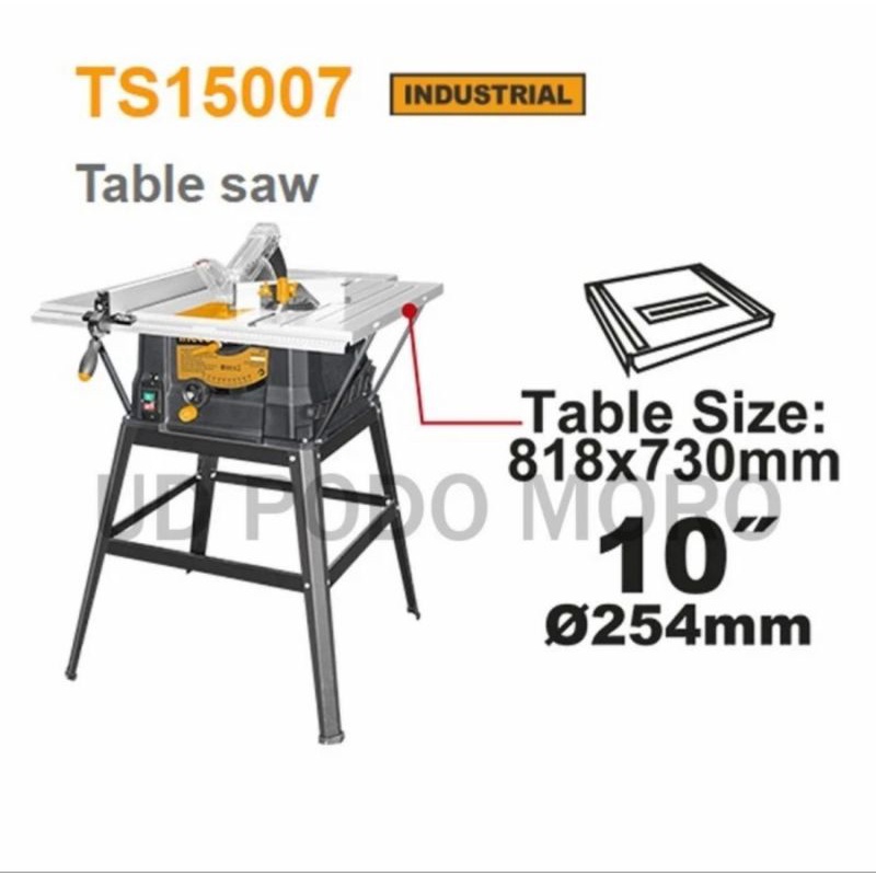 Jual Ingco Table Saw 10 Inch TS15007 Mesin Gergaji Meja 10" TS 15007