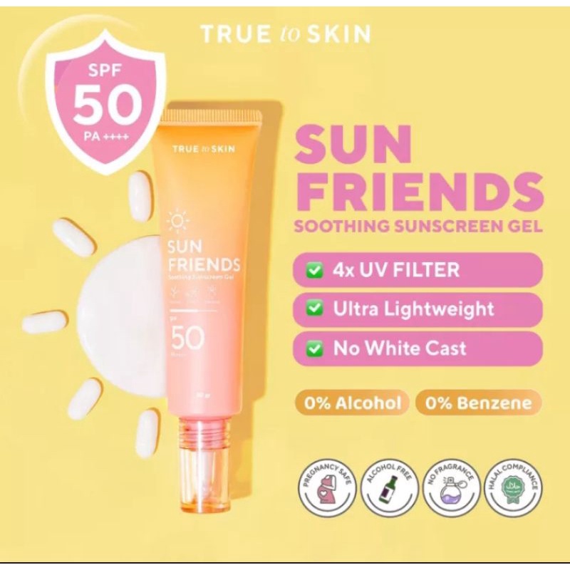 jual-true-to-skin-sunfriends-30ml-30gr-sunscreen-gel-spf-50-pa
