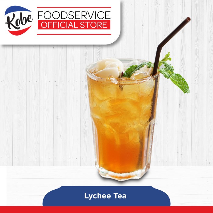 Jual Kobe Lychee Tea 500gr - Minuman Serbuk Powder Lychee Tea 1/2kg ...