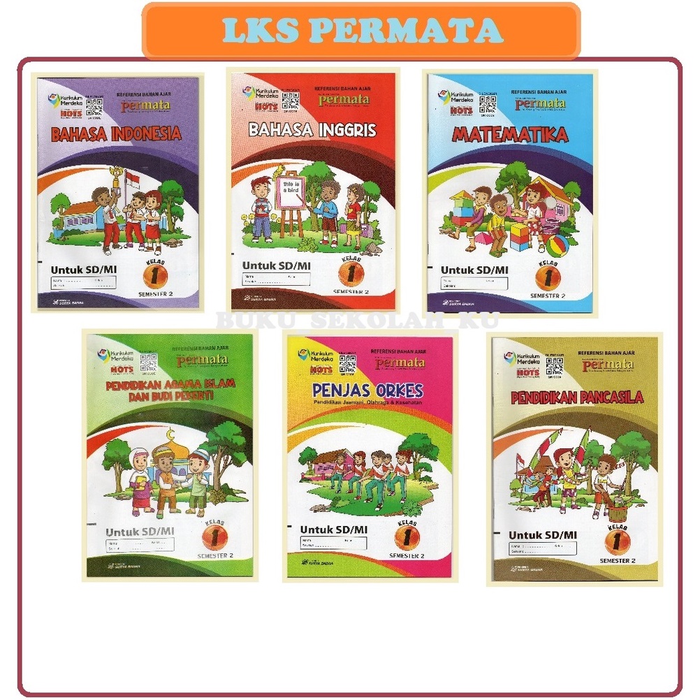 Jual BUKU LATIHAN SOAL KURIKULUM MERDEKA SD / MI KELAS 1 - LKS PERMATA ...