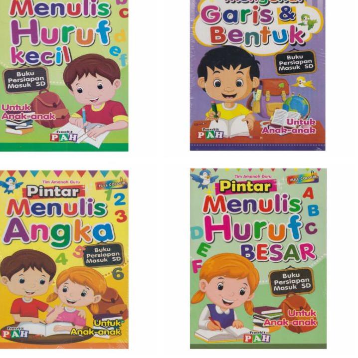 Jual FIF837 Paket Isi 4 Buku Aktivitas Mengenal Garis Dan Pintar ...