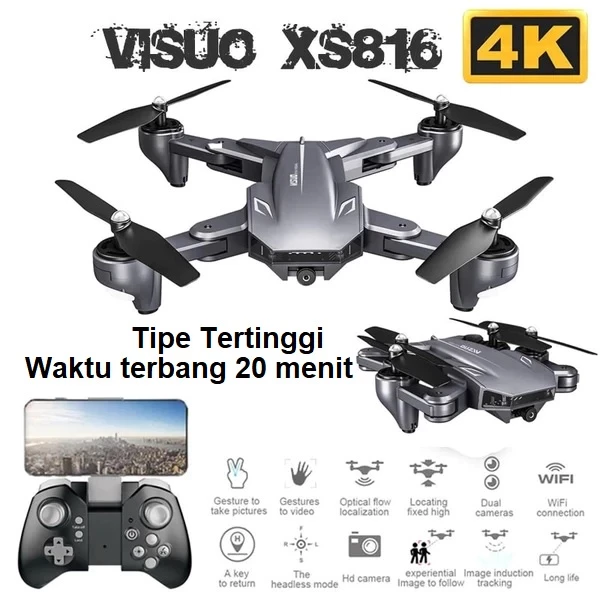 Drone Pemula Murah Visuo XS816 XS809S