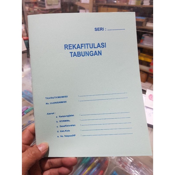 Jual Buku Rekapitulasi Tabungan ukuran a5. 48 halaman | Shopee Indonesia