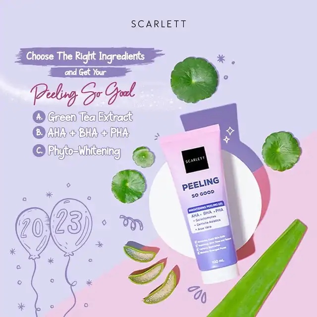 Jual SCARLETT WHITENING Sunscreen Ceramide Moisturizer Peeling So Good ...