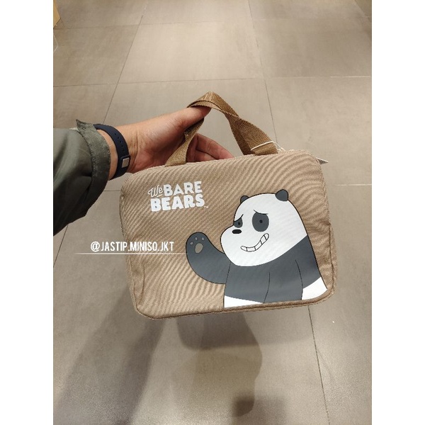 Insulated Bag Miniso We Bare Bears Tote Bag Jual MINISO We Bare