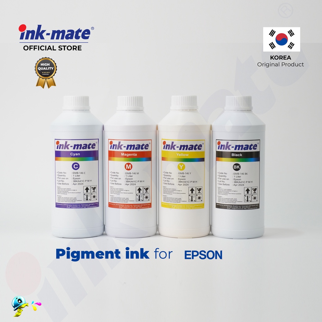 Jual Tinta Pigment Printer EPSON Inkmate WF 5790 - C579R 1L (CMYK 1 SET ...