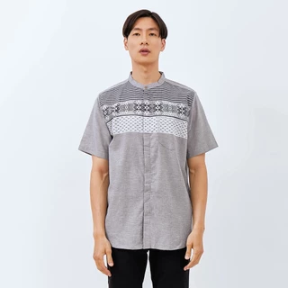 M231 Kemeja Pria Koko Pendek Abu 2810