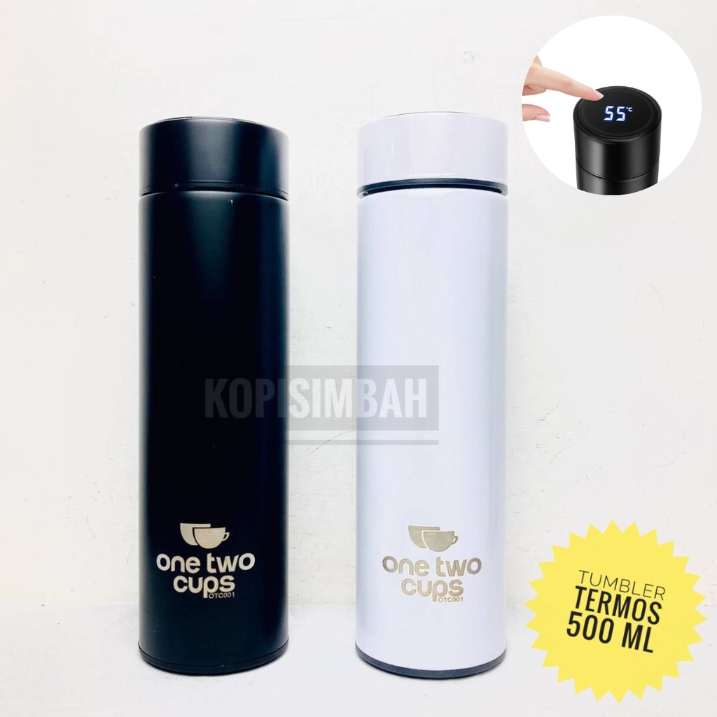 Jual Tumbler Botol Air Minum Termos 500 ml LED Digital Temperature ...