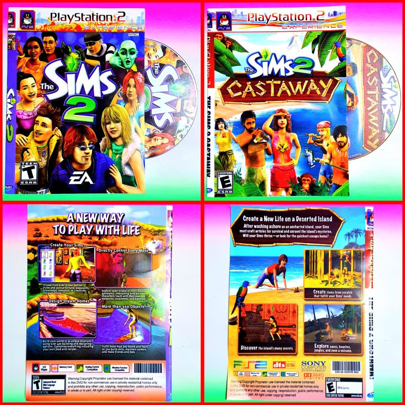 Jual PAKET 2 KASET PLAYSTATION2 THE SIMS 2 - KASET PS2 LENGKAP MURAH ...