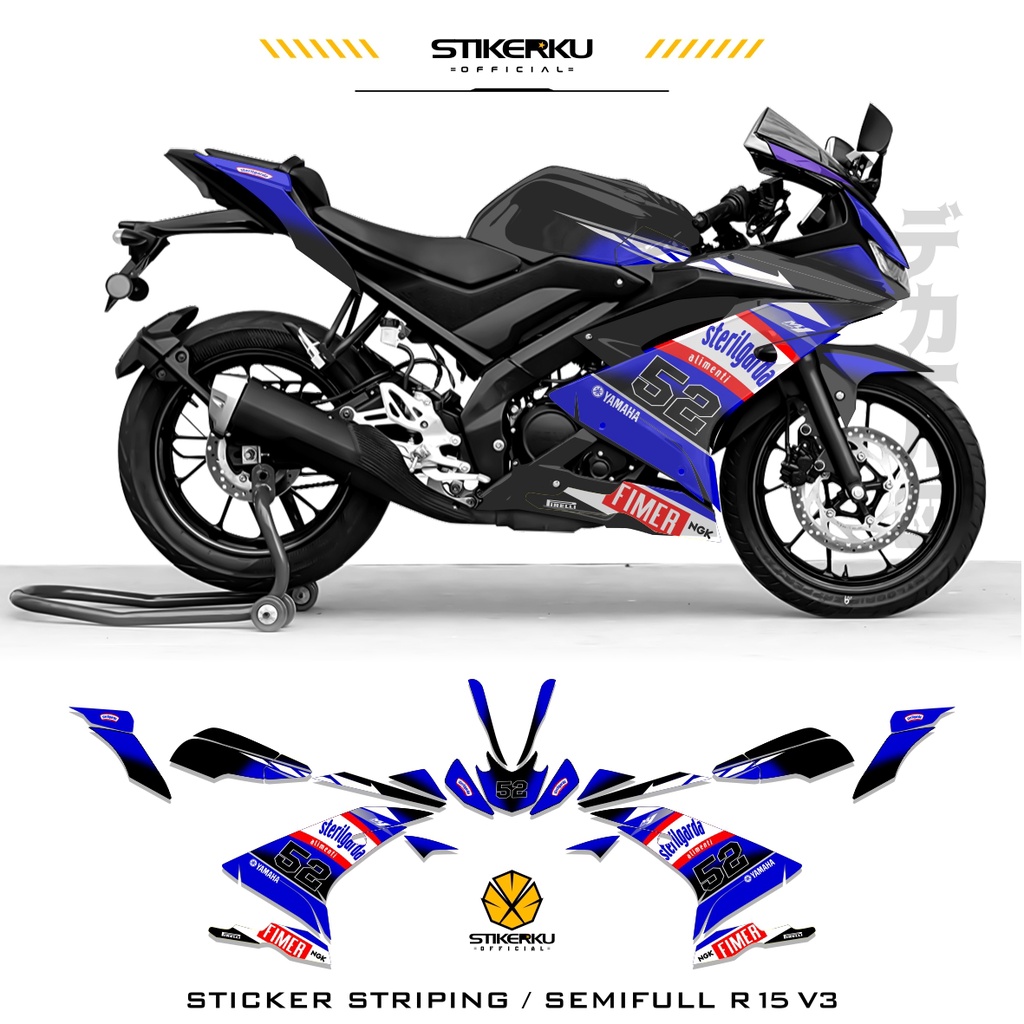 Jual STRIPING R15 V3 SEMIFULL / R15 V3 MOTIF 6 STERILGARDA / SEMIFULL ...
