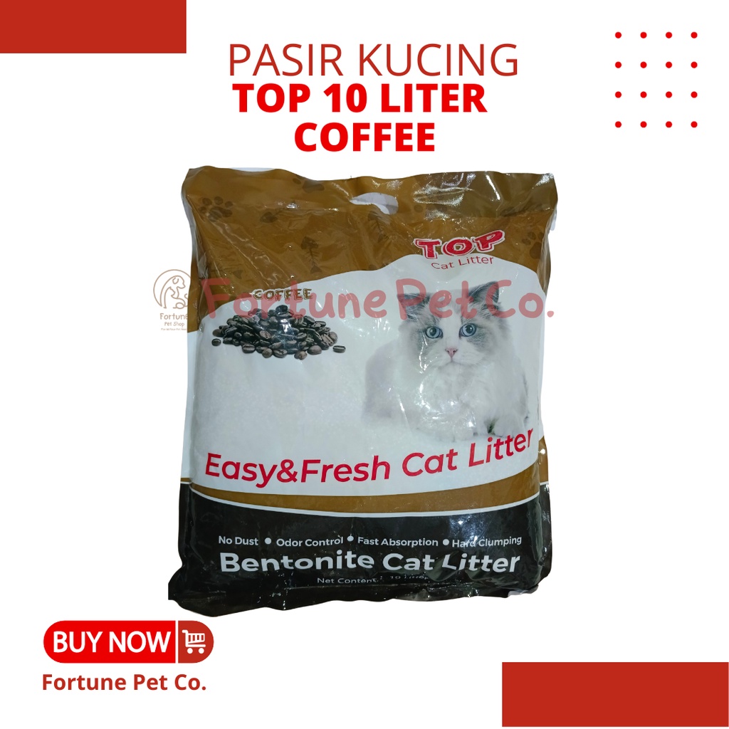 Jual Pasir Kucing TOP 10 LITER COFFEE (Grab/Gojek) -Pasir Wangi Kucing ...