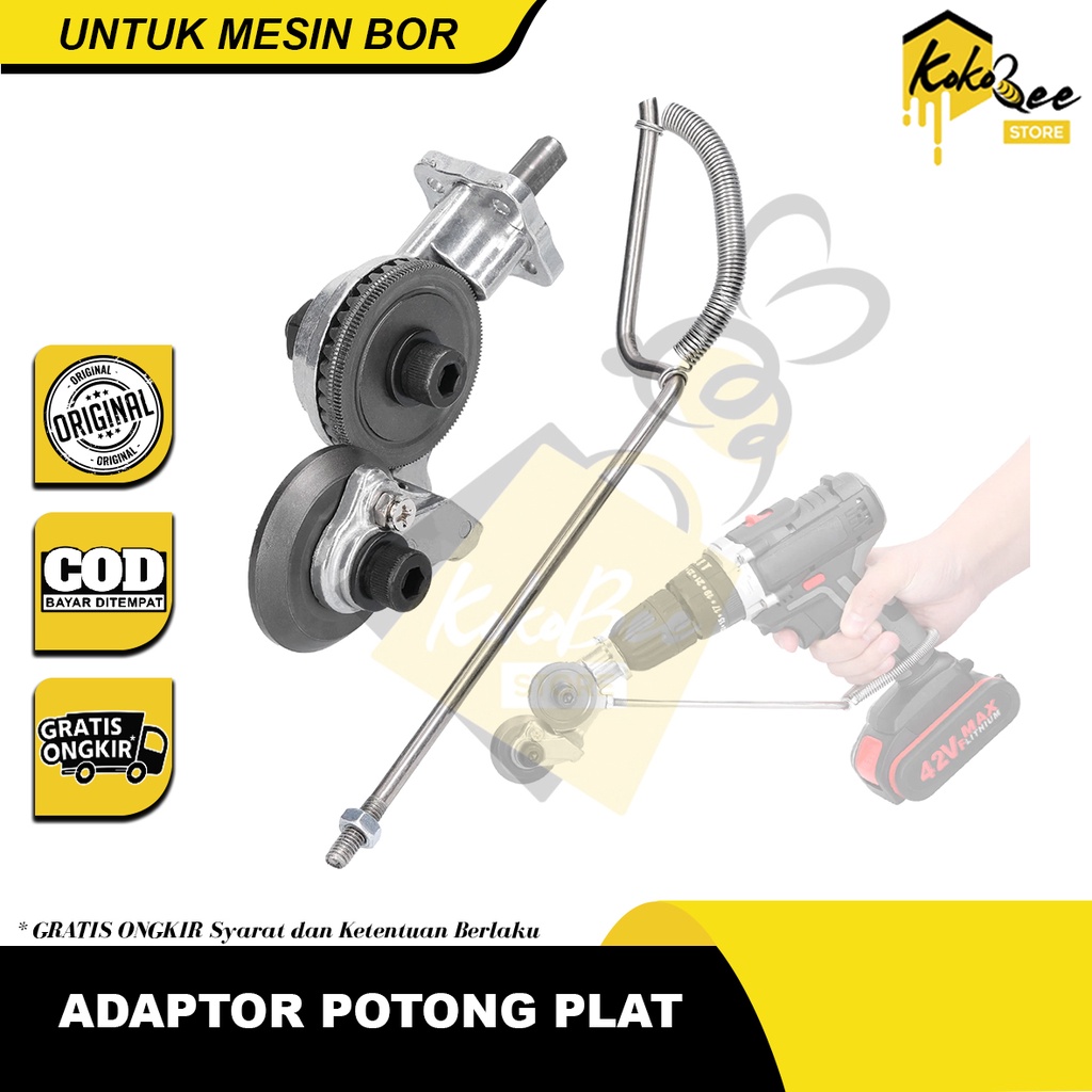 Jual Adaptor Bor Gunting Plat Tipis Adapter Mesin Bor Pemotong Plat