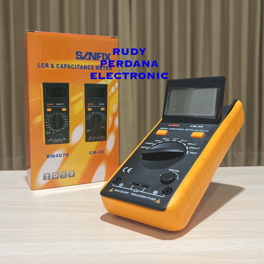 Jual CAPACITANCE METER DIGITAL TESTER ALAT UKUR KAPASITOR SANFIX CM26 Shopee Indonesia
