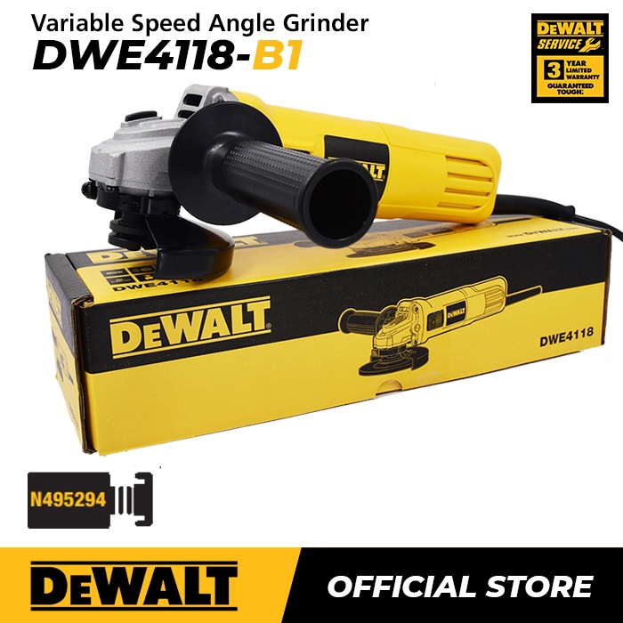 Meuleuse d'angle à vitesse variable Dewalt 950W 100mm DWE4118 220V livraison