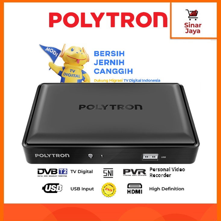 Jual POLYTRON PDV-620T2 Set Top Box Digital TV DVB-T2 (STB) | Shopee ...