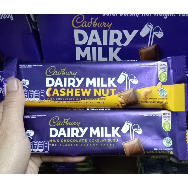 Jual Cadbury Dairy Milk 62gr/Cokelat Cadbury 62gram | Shopee Indonesia