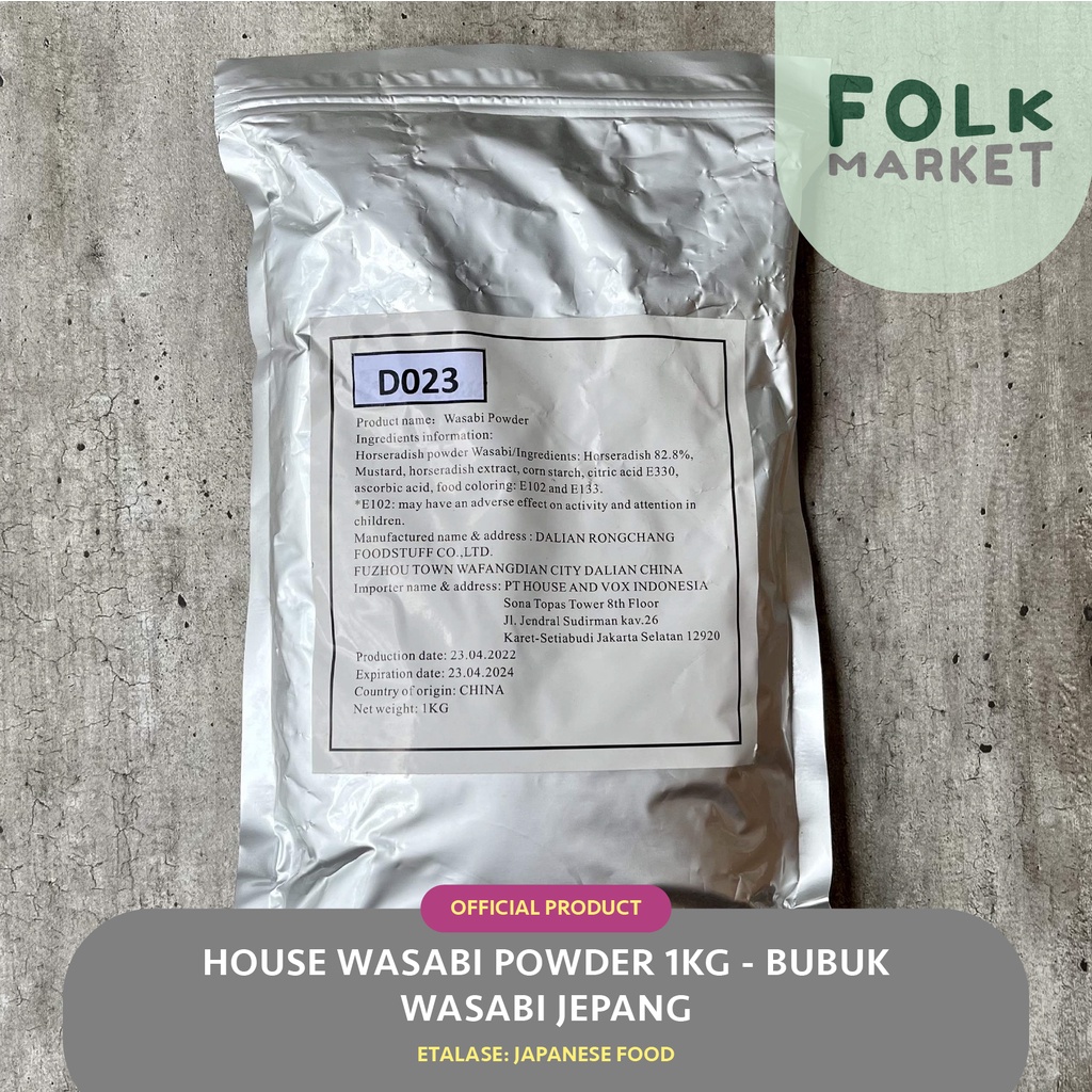 Jual HOUSE Wasabi Powder 1kg Bubuk Wasabi Jepang Shopee Indonesia