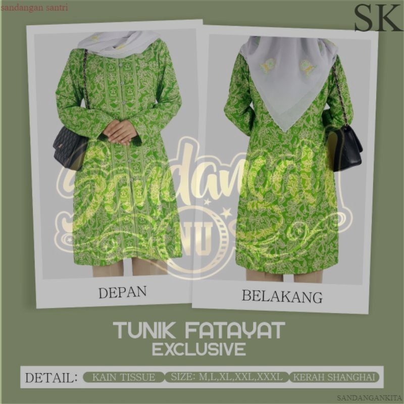 Jual Batik Fatayat NU Batik NU Fatayat Tunik Fatayat NU Krah Sanghai ...