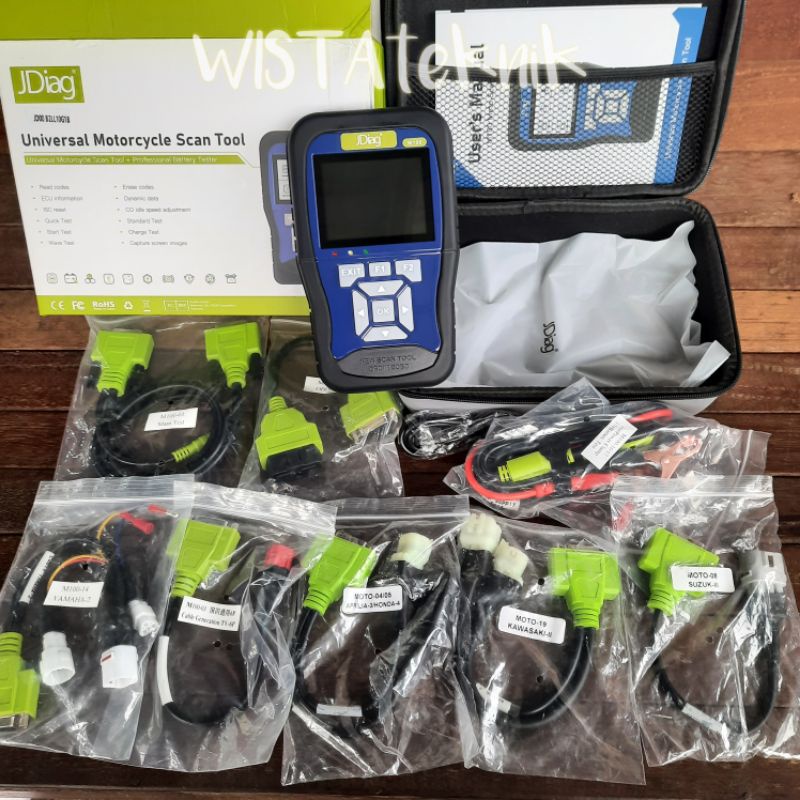 Jual JDiag M100 universal scanner injeksi sepeda motor ob1 dan obd2 ...