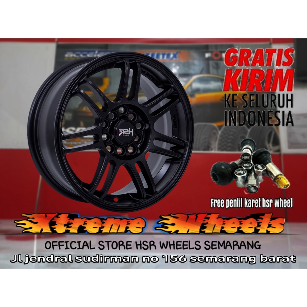 Jual velg racing ring 15 velg mobil hsr wheel boon r15 lebar 6,5 et 42 ...