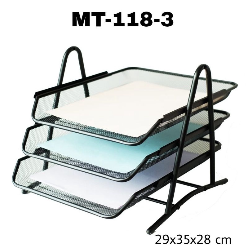 Jual MT 118-3 document Tray box file 3susun tempat document | Shopee ...