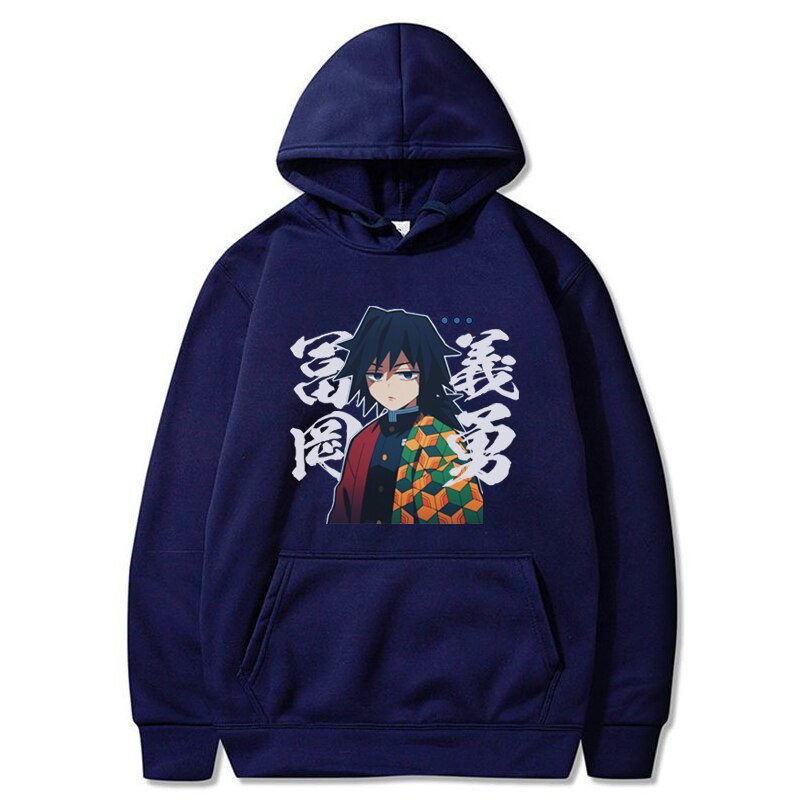 Felpa Con Cappuccio Demon Slayer – Tomioka Giyuu E Kochou Shinobu – Cosplay Pullover