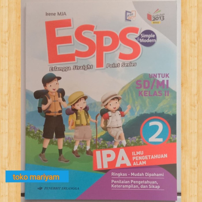 Jual [READY] Buku Paket Esps Ipa Untuk Sd Kelas 2 Kurikulum 2013 Revisi ...