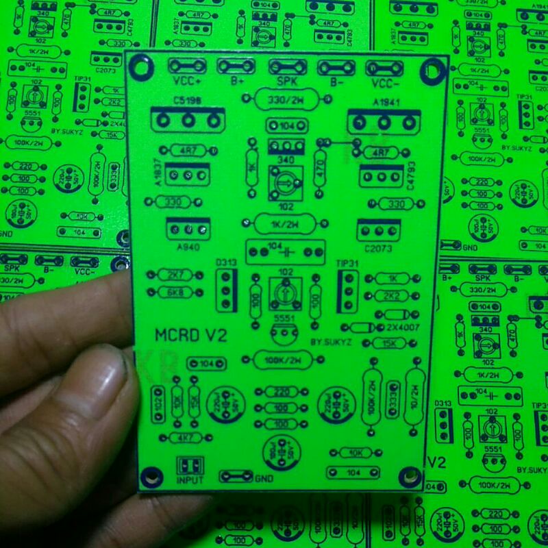 Jual pcb MCRD v2 tef bahan fiber warna hijau | Shopee Indonesia