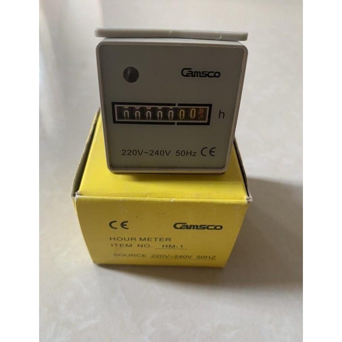 Jual Hour Meter Hm1 Camsco 110 V / 220240 V 50 Hz Shopee Indonesia