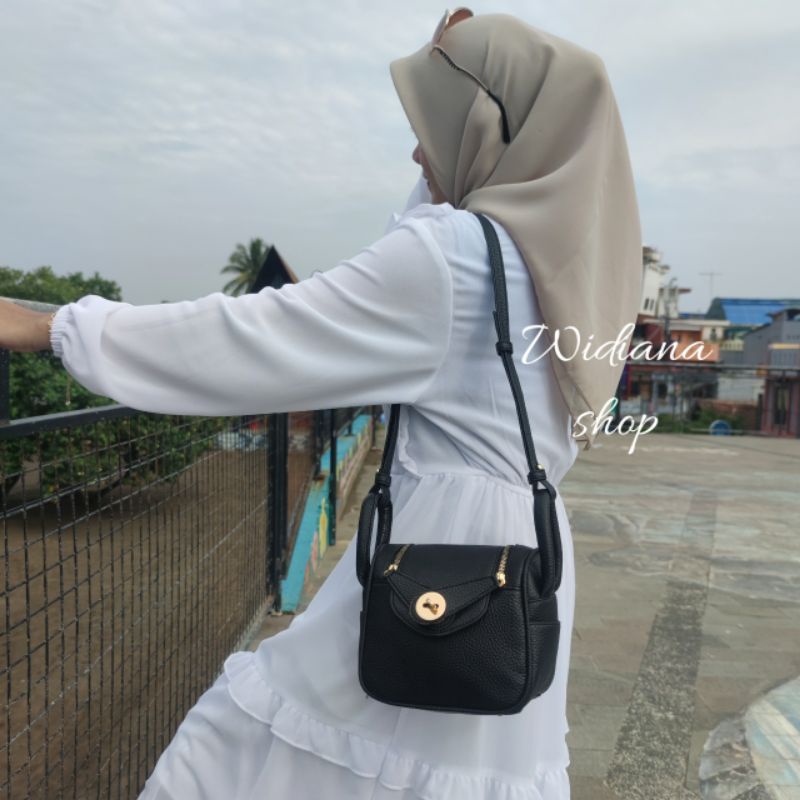 Jual Tas Wanita Selempang Manika Mini kulit Jeruk Fashion Wanita