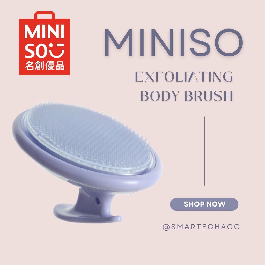 Jual MINISO Massaging Exfoliating Body Brush| Origina Miniso | | Shopee ...