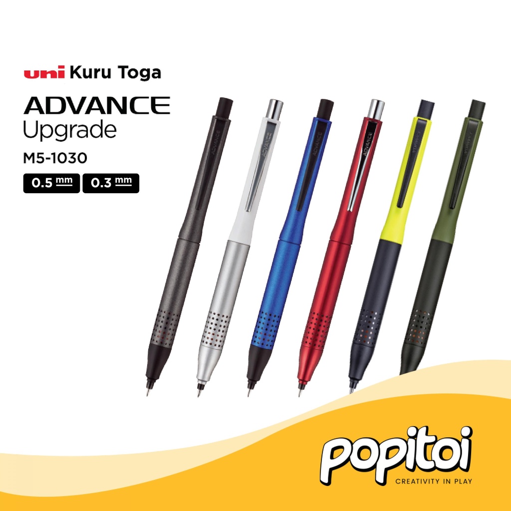 Jual UNI Kuru Toga Advance Upgrade Model Mechanical Pencil 0.3 0.5 mm  Kurutoga pensil mekanik cetek
