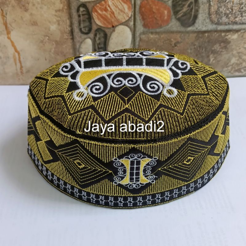 Jual songkok peci kopiah TEROMPAH Nabi Muhammad Saw HITAM PUTIH Peci ...